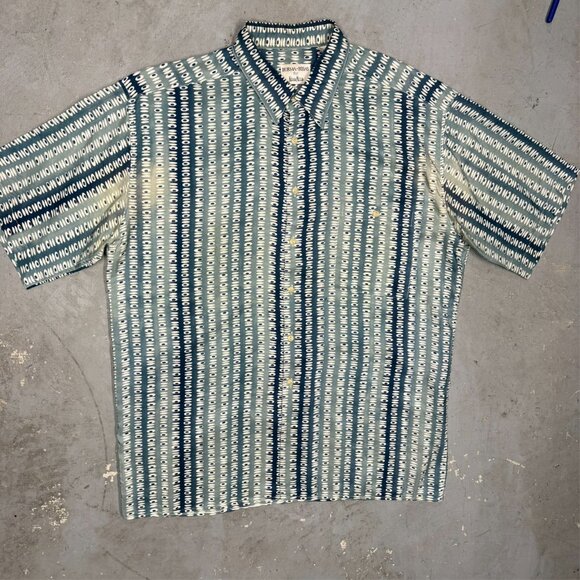 Burma Bibas for Neiman Marcus 100% Silk Shirt Short Sleeve Button Up XL - Picture 2 of 7